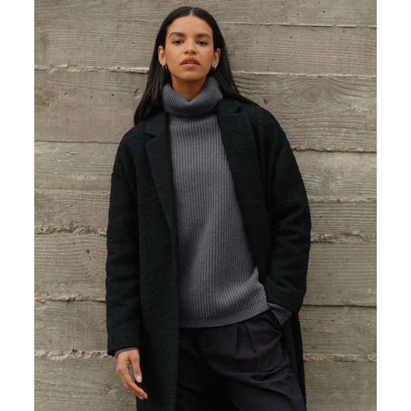 Jenni Kayne‎ Cashmere Turtleneck Sweater Size XS Storm Gray - Picture 9 of 9